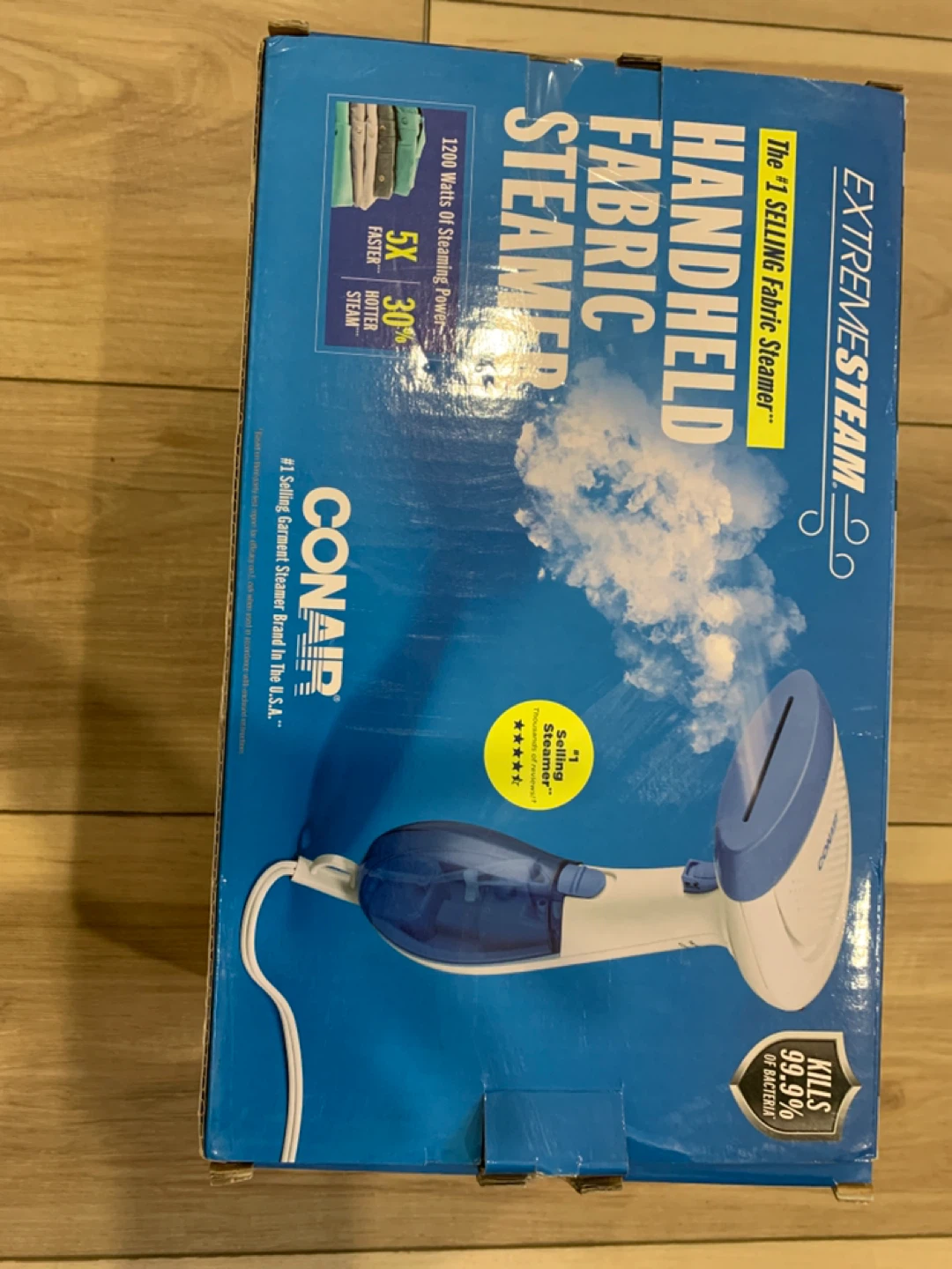 New in box Conair ExtremeSteam Handheld Fabric Steamer