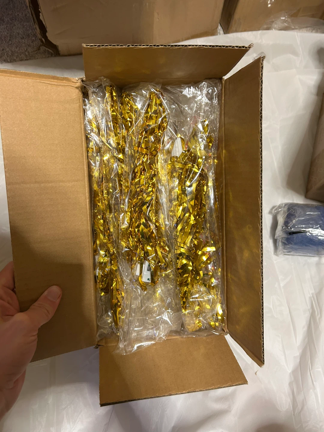 Gold Tinsel Light-Up Wands - Bulk Pack - photo 2
