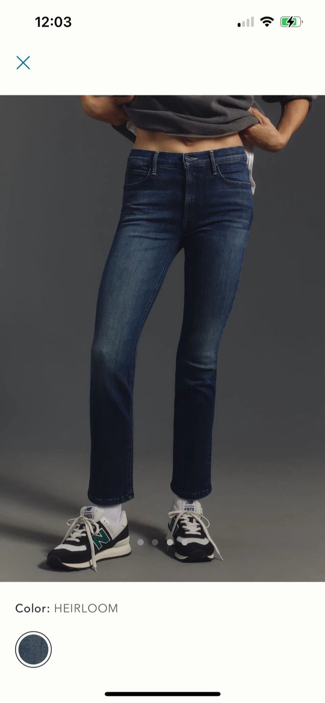 BNWT MOTHER Dazzler Ankle Mid rise straight leg jeans 25P - photo 2