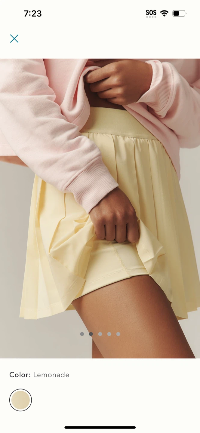 BNWT Anthropologie X Beach Riot Irina Pleated Mini Skirt XS - photo 2
