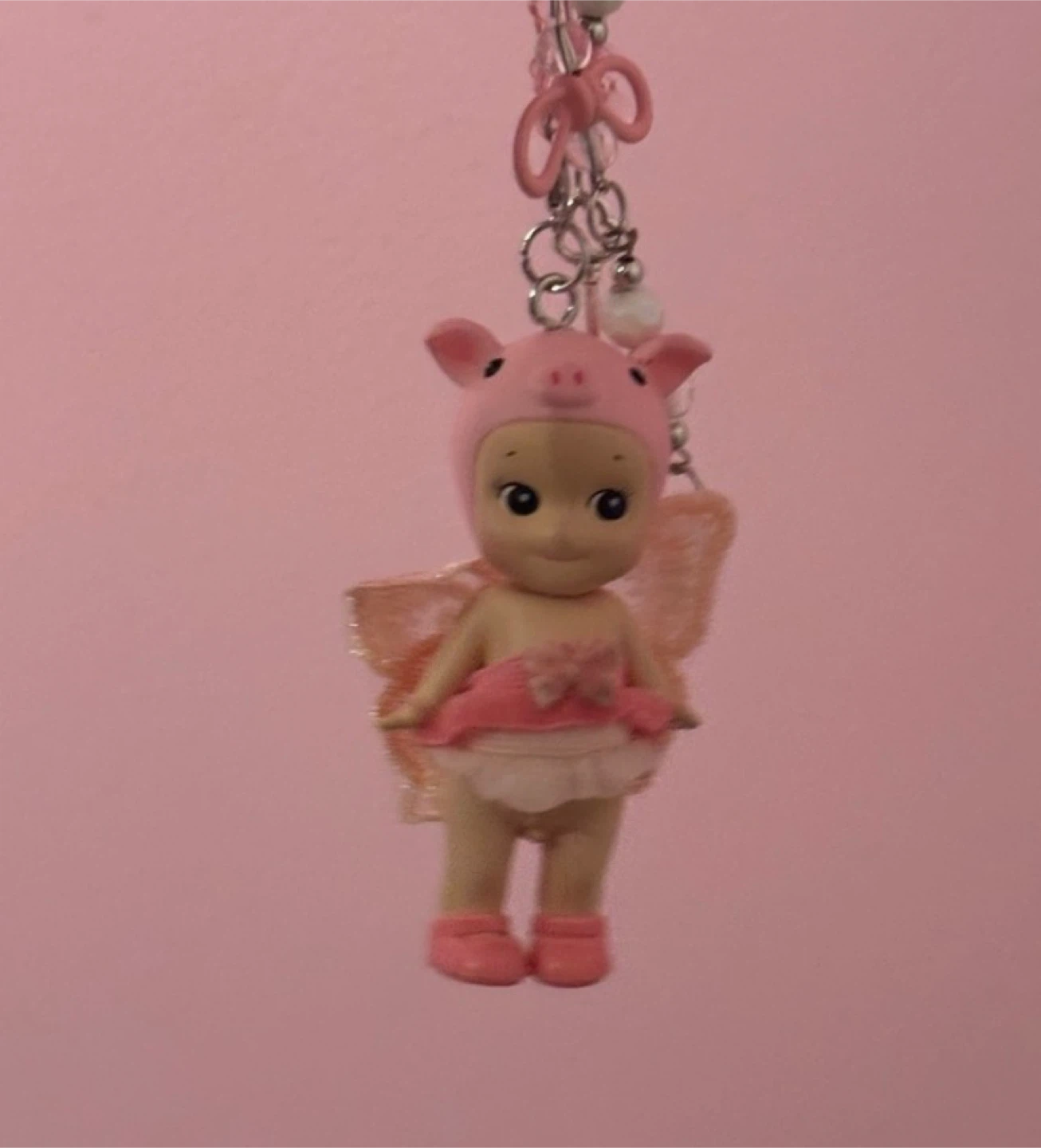 Sonny Angel Angel Pig Keychain