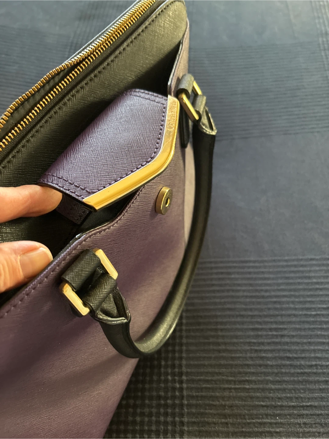 Calvin Klein Purple Satchel Handbag - photo 4