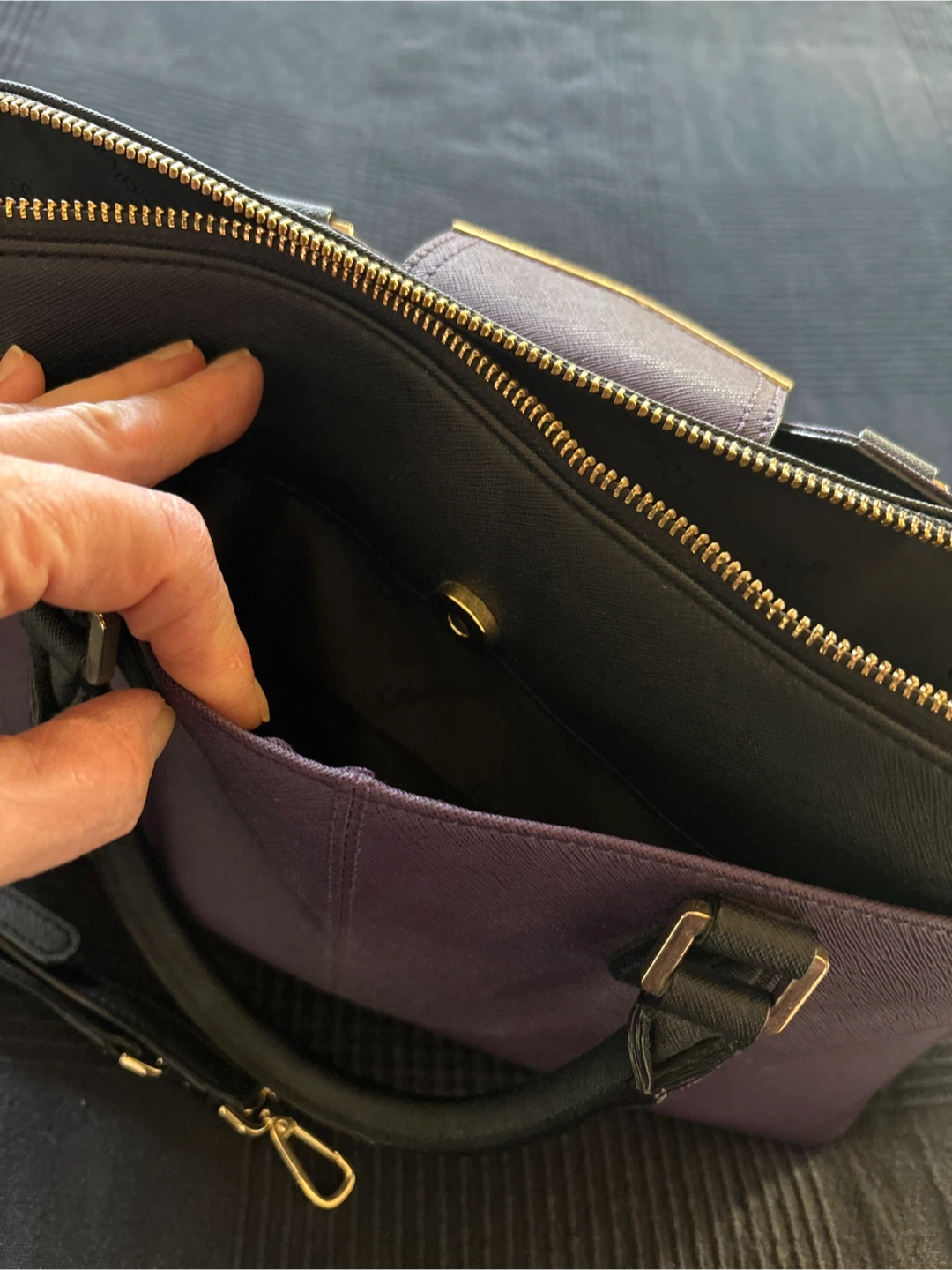 Calvin Klein Purple Satchel Handbag - photo 5