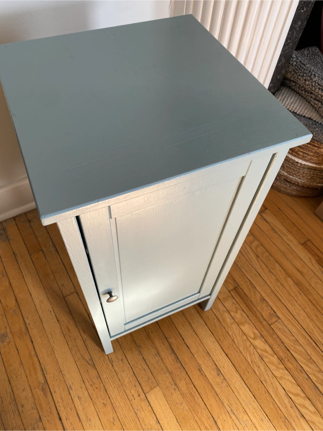 Light Blue Accent Cabinet with Door - photo 3