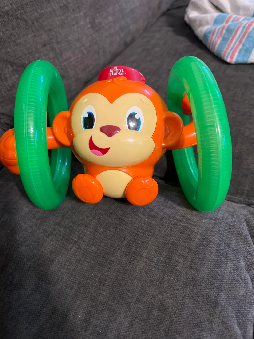 Bright Starts Monkey Rollover Toy