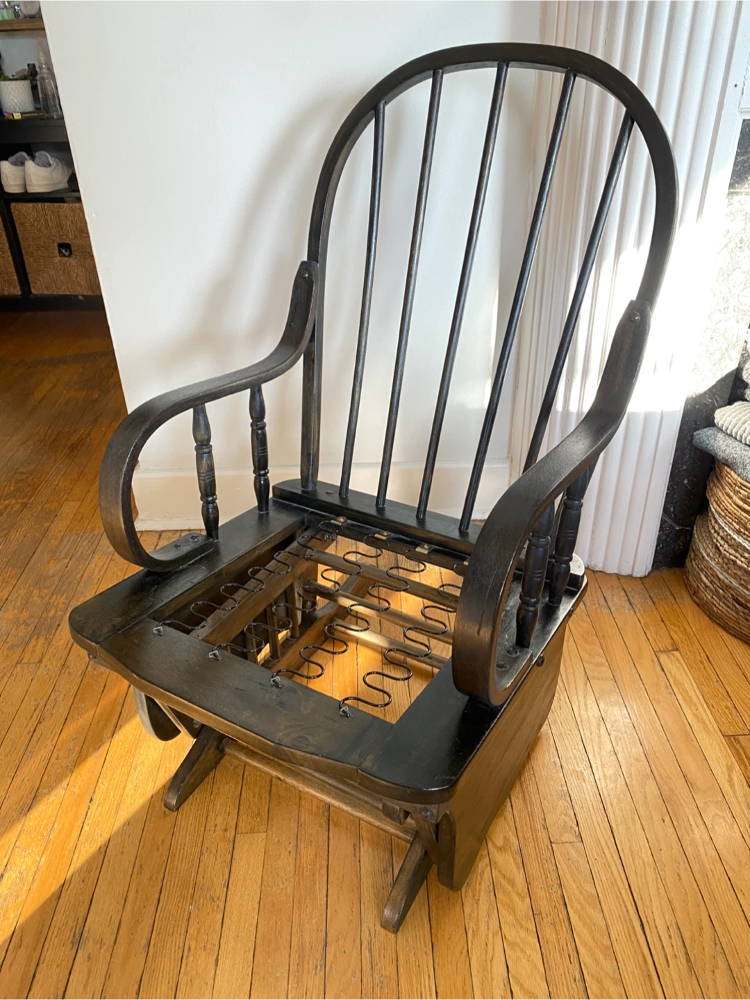 Dark Wooden Rocking Chair