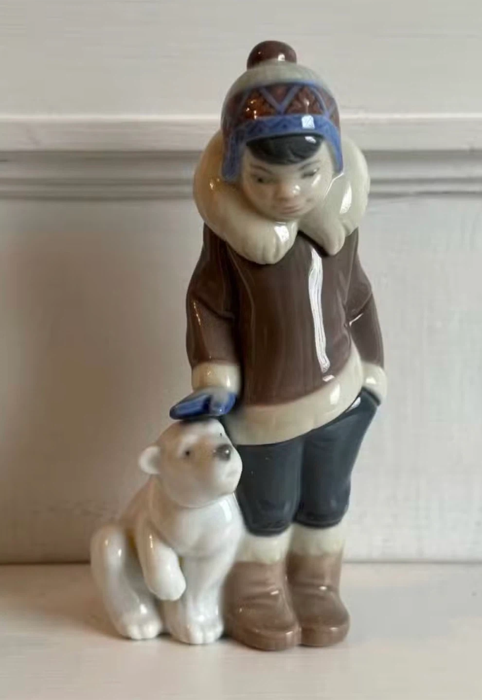 Lladro Porcelain Figurine of Girl with Polar Bear