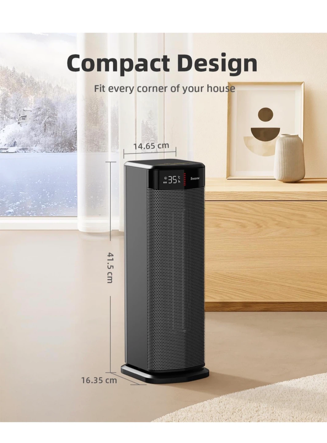 Breezome Space Heater with Remote - photo 2