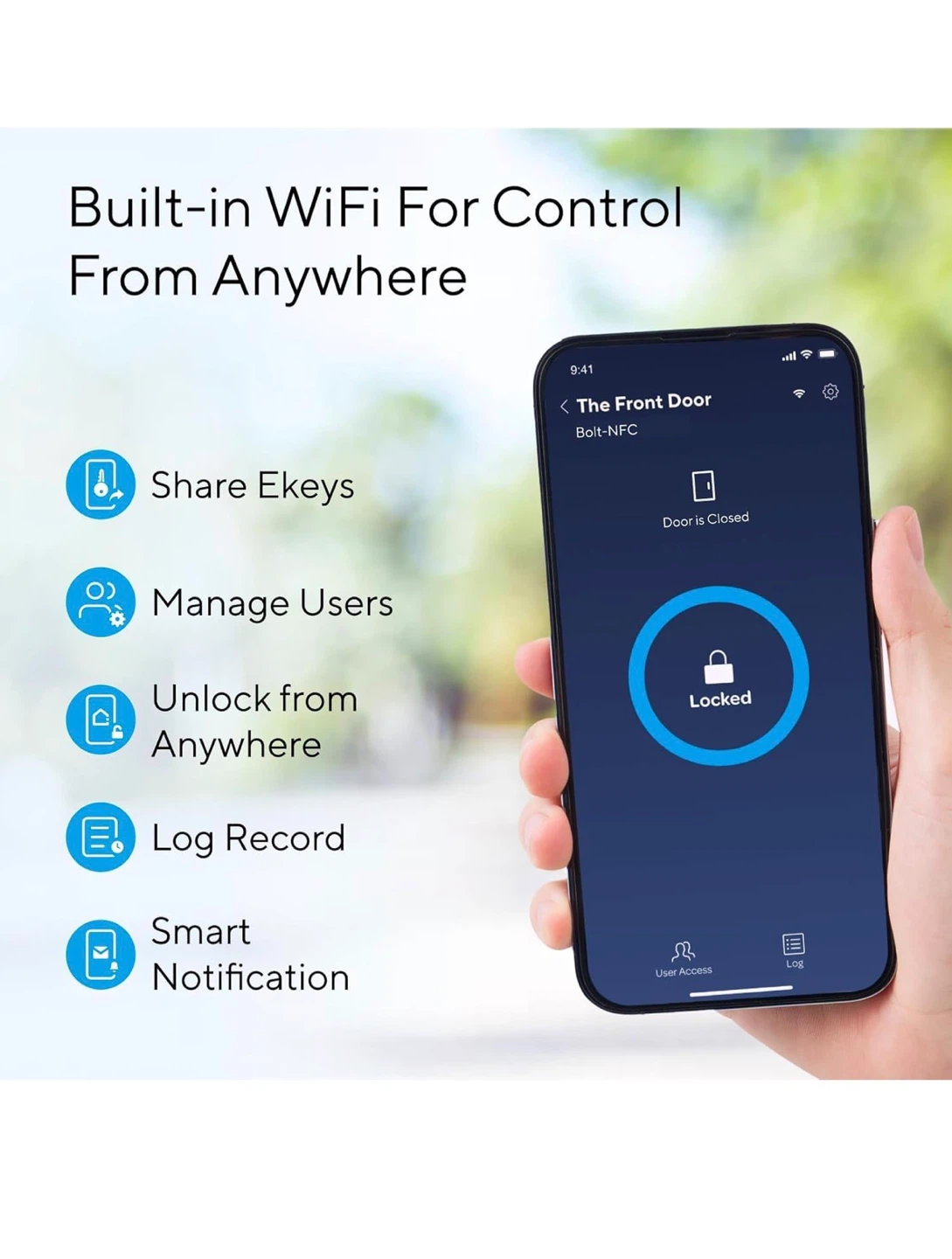 ULTRALOQ Smart Door Lock - NFC & Built-in WiFi - photo 5