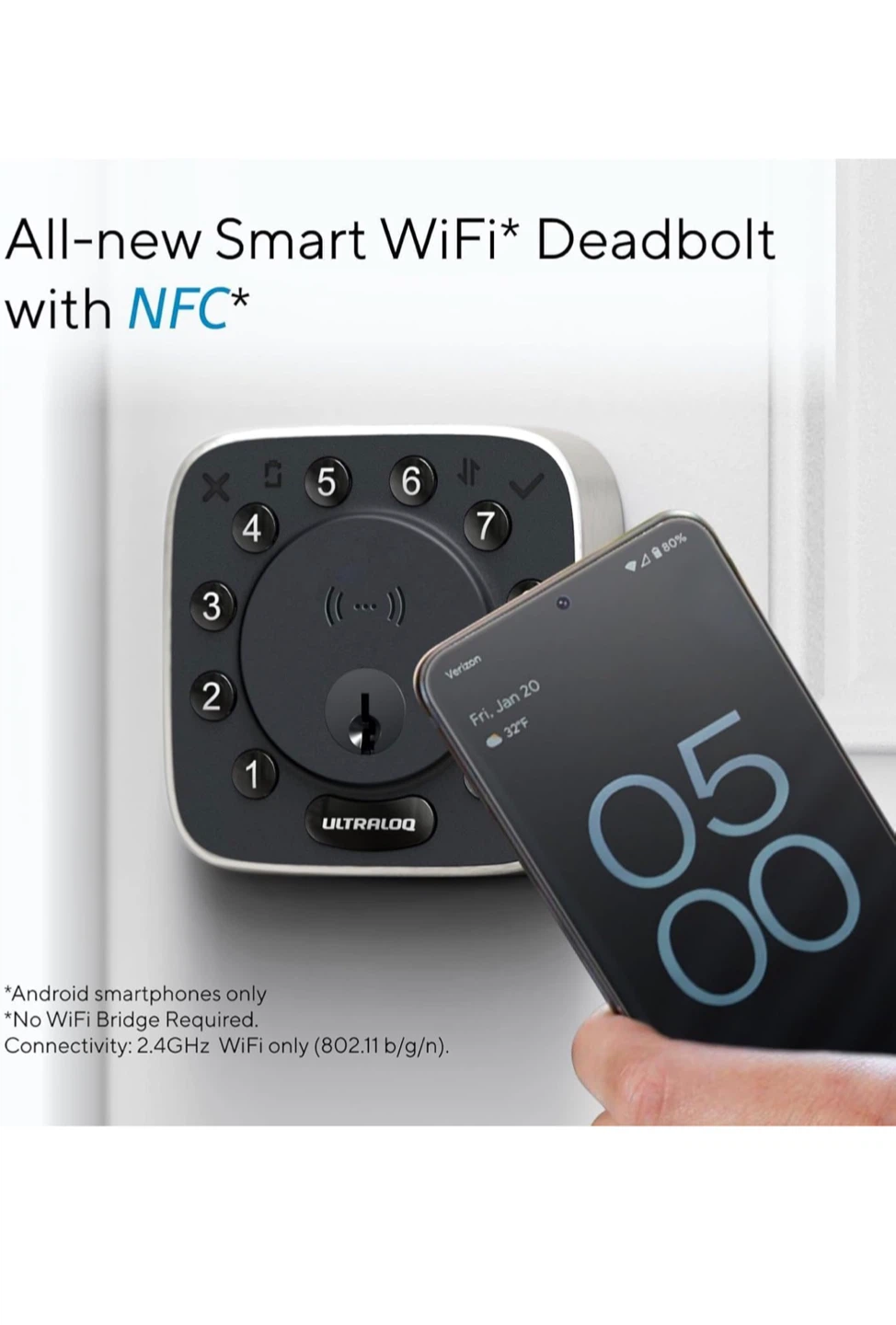 ULTRALOQ Smart Door Lock - NFC & Built-in WiFi - photo 4