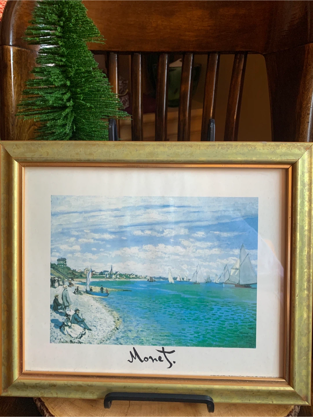 Monet "Impression, Regatta at Sainte-Adresse” Framed Print - photo 2