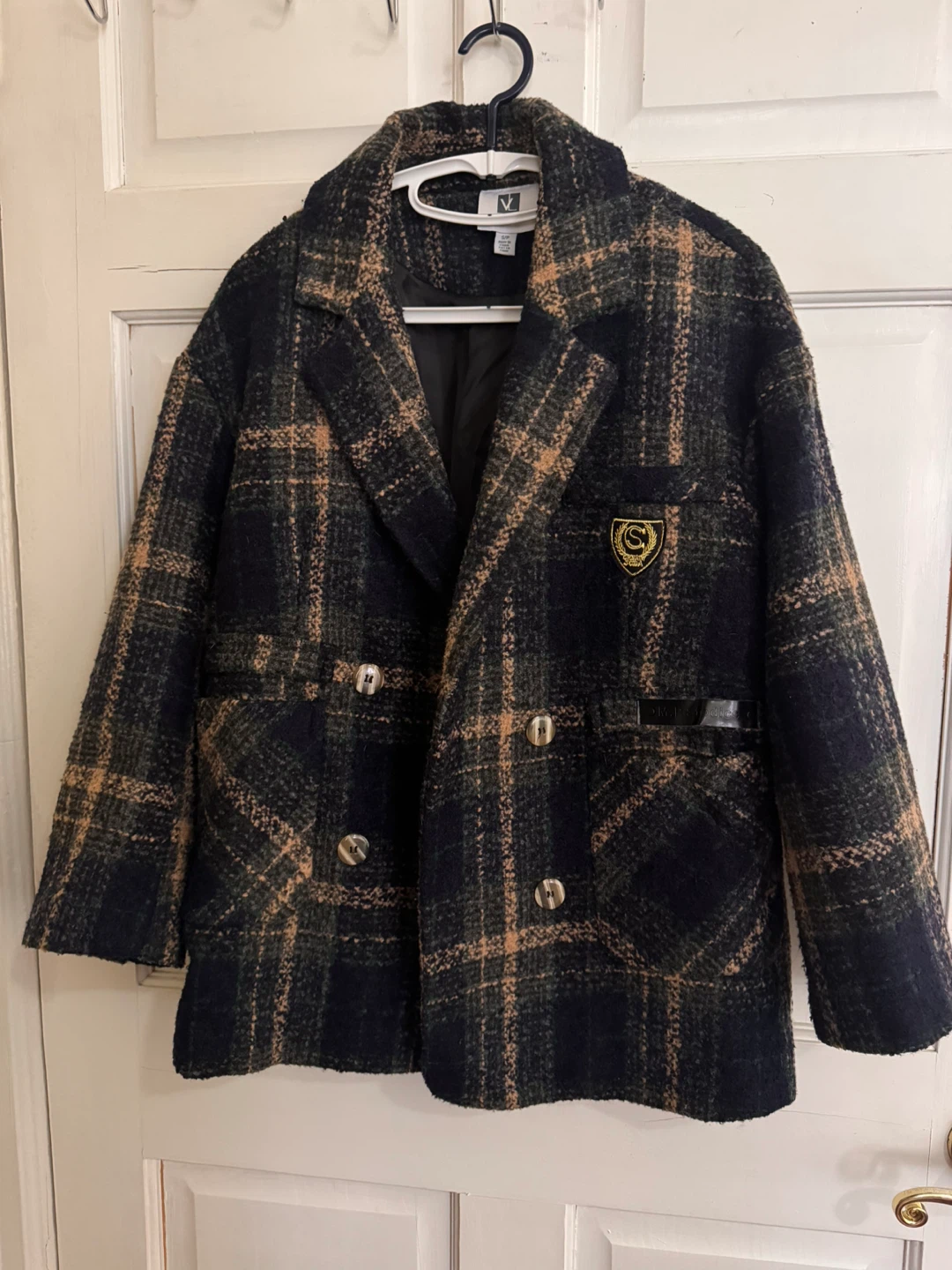 Vicky and Lucas Plaid Blazer