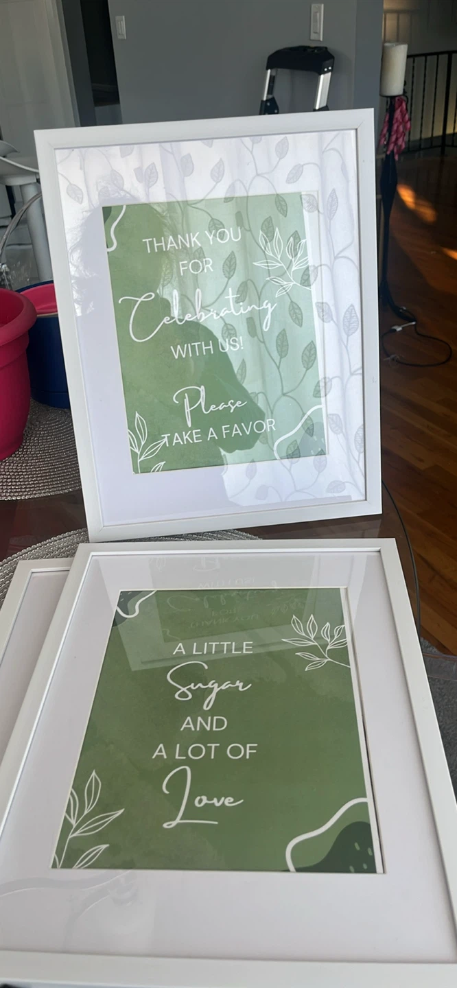 White picture frames x3