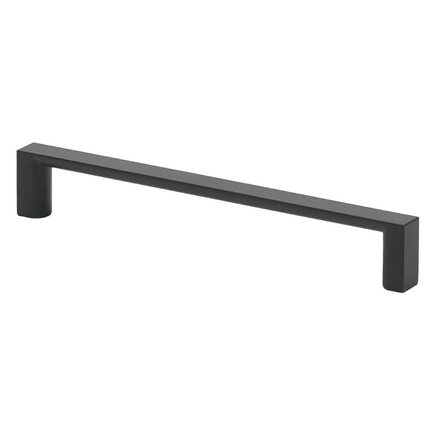 Contemporary Matte Black Zinc Pull Handle - 13 Inch Length