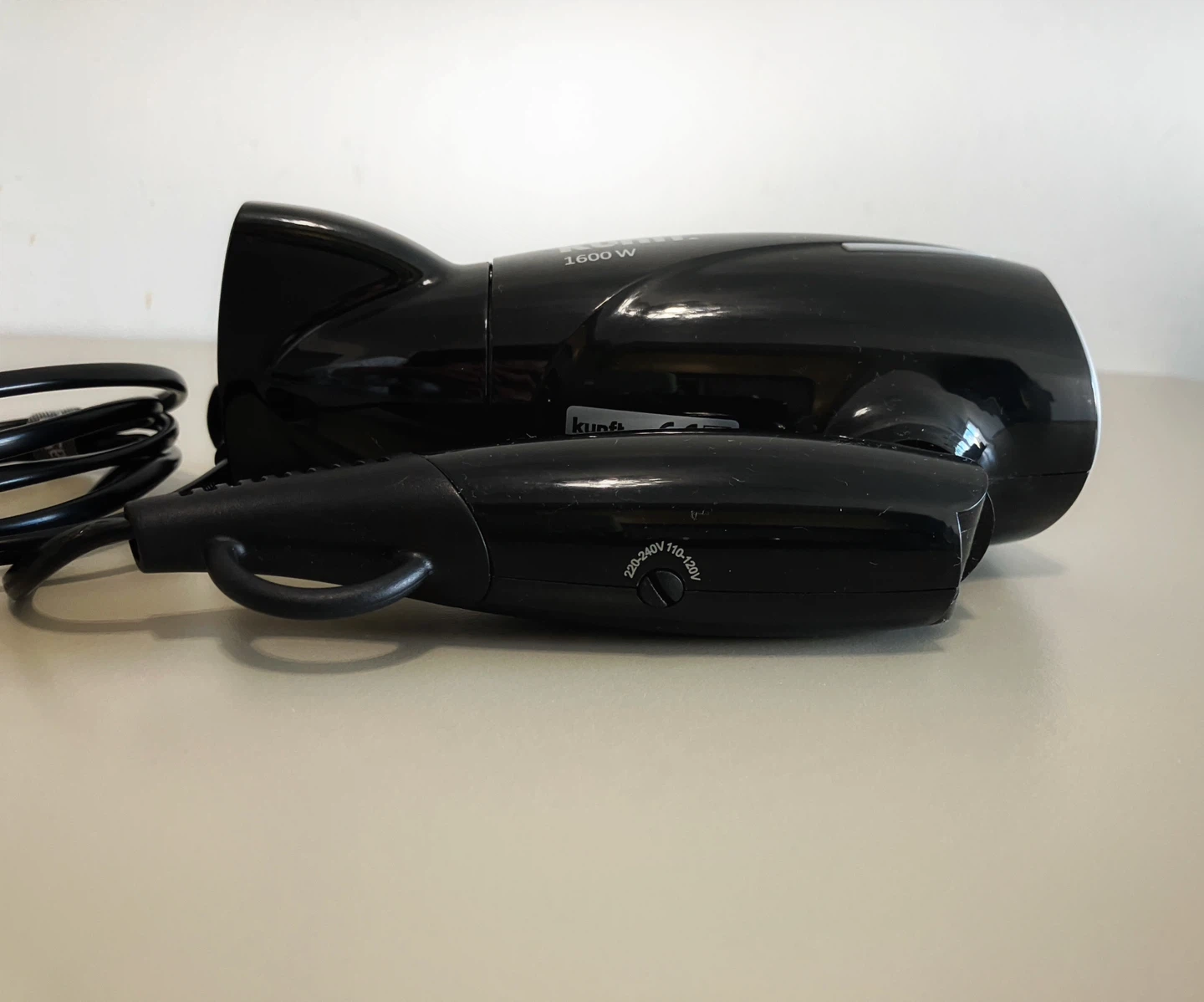 Kunft Dual Voltage Travel Hair Dryer - 1600W - photo 2