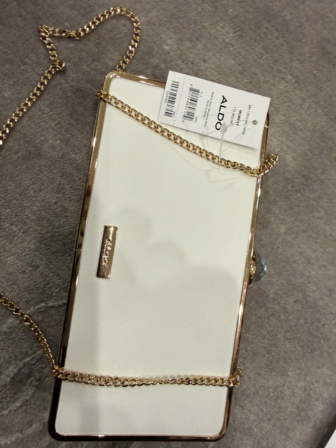 ALDO Clutch "Miss-2-Mrs" License Plate Evening Bag