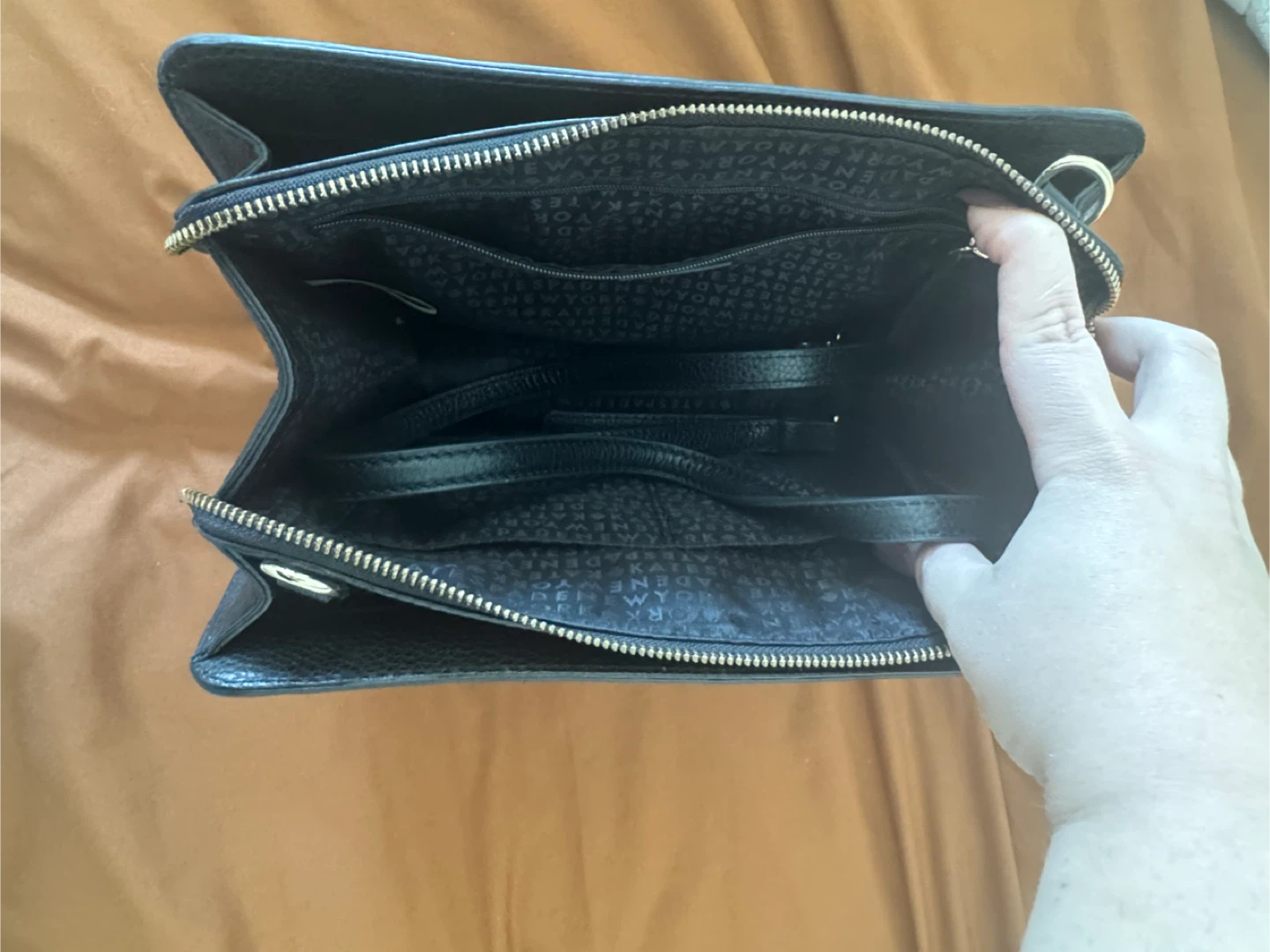 Kate Spade Black Leather Satchel Handbag - photo 5