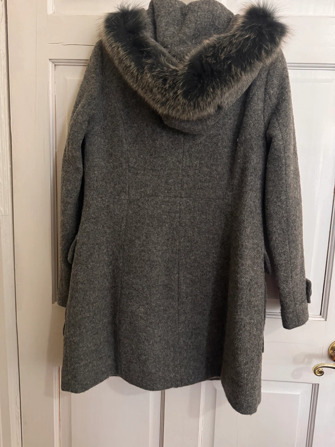 Pendleton Wool Coat with Fur Trim Hood - Size 2 - photo 3