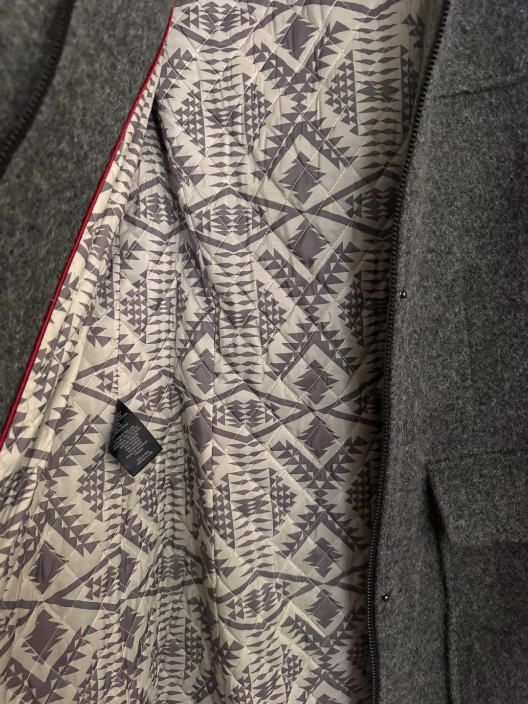 Pendleton Wool Coat with Fur Trim Hood - Size 2 - photo 4