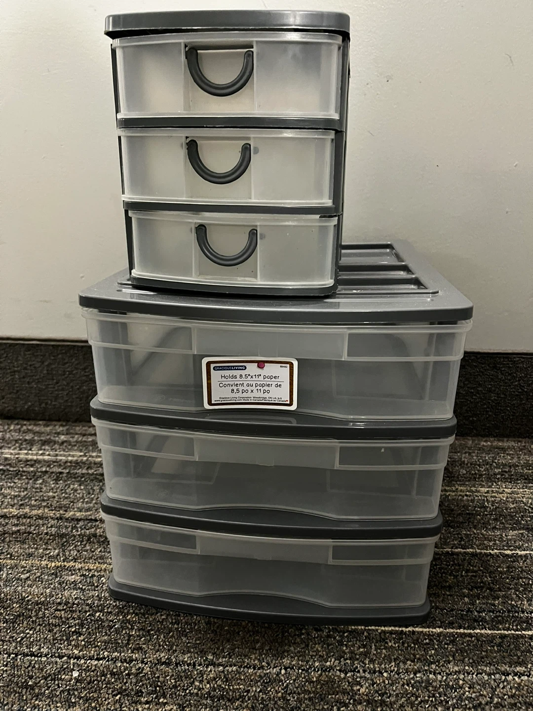 Clear Storage Drawer Units