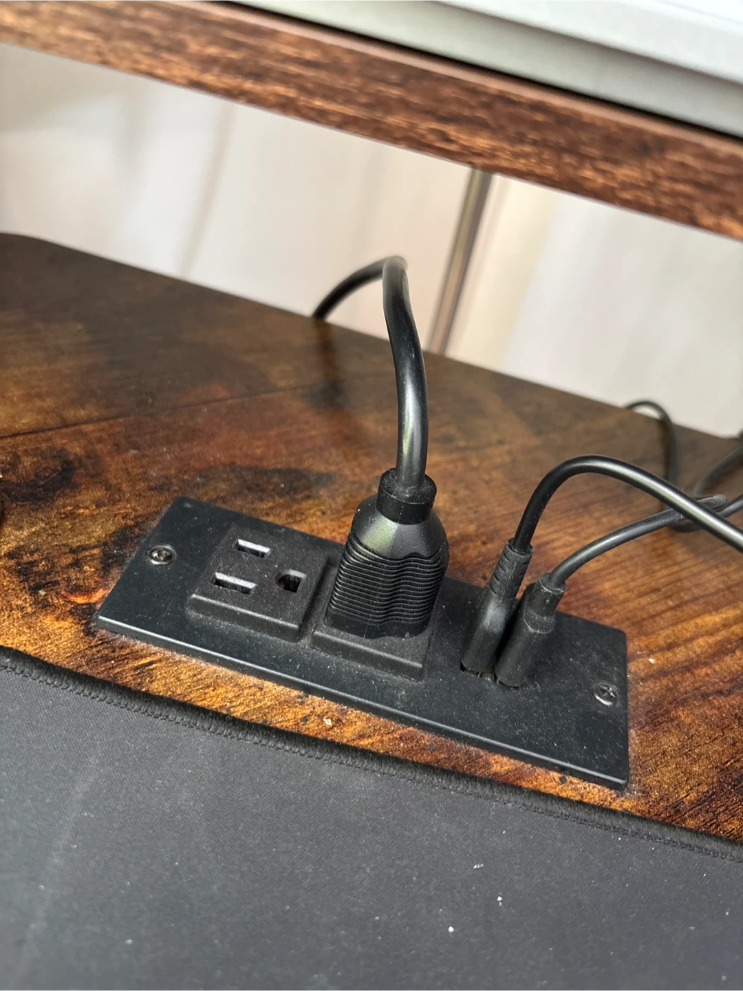 L-Shaped Desk for Corner with Built-in Power Strip - photo 3