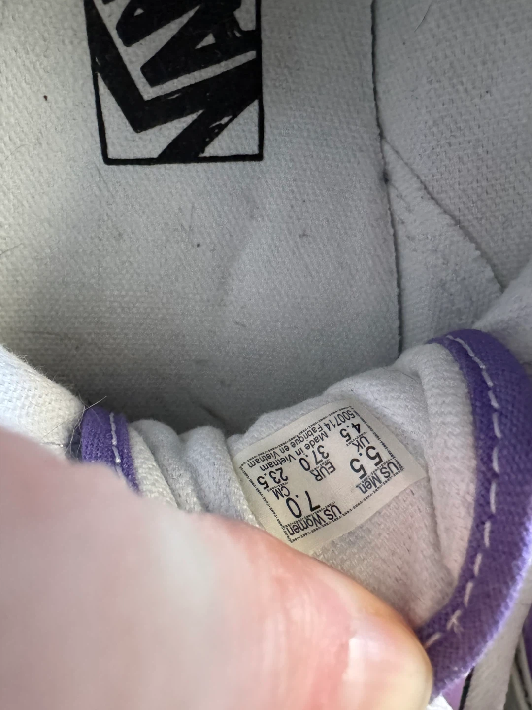 Vans Checkerboard Sneakers - Purple/White - photo 2