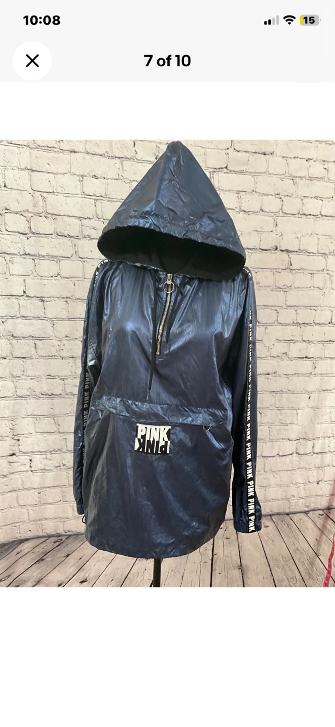 Pink by Victoria Secrets y2k xs hood windbreaker - photo 4