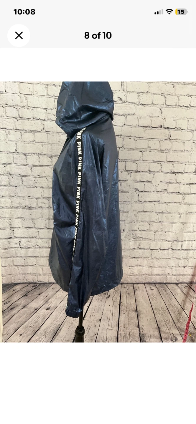 Pink by Victoria Secrets y2k xs hood windbreaker - photo 5