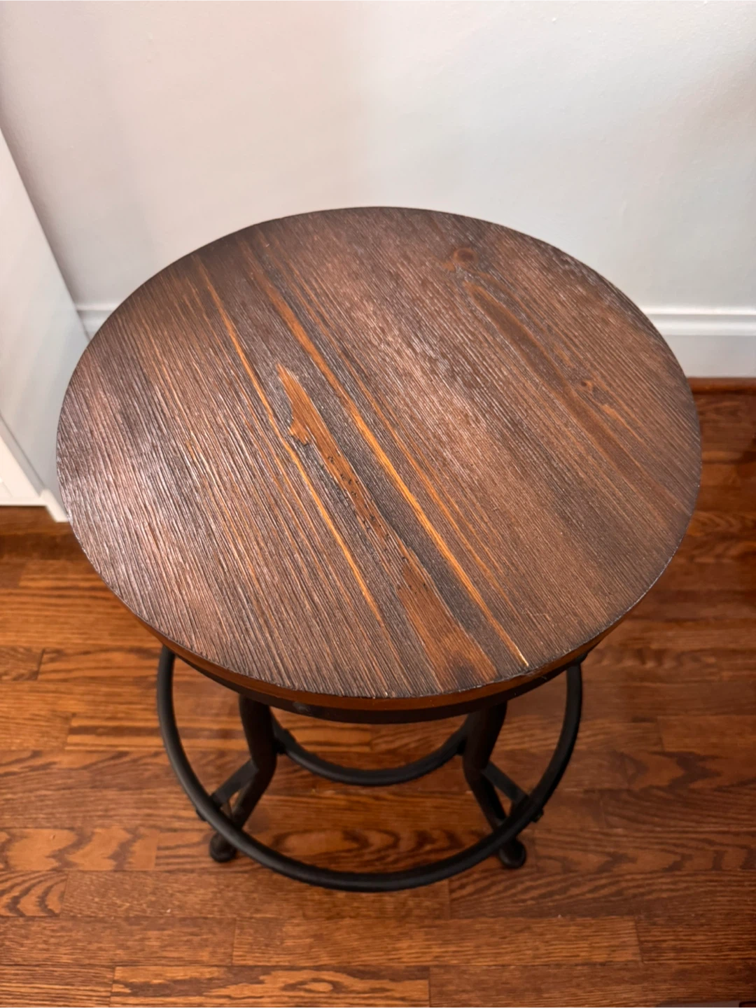 Adjustable Swivel Stool with Wooden Seat (x2) - photo 2