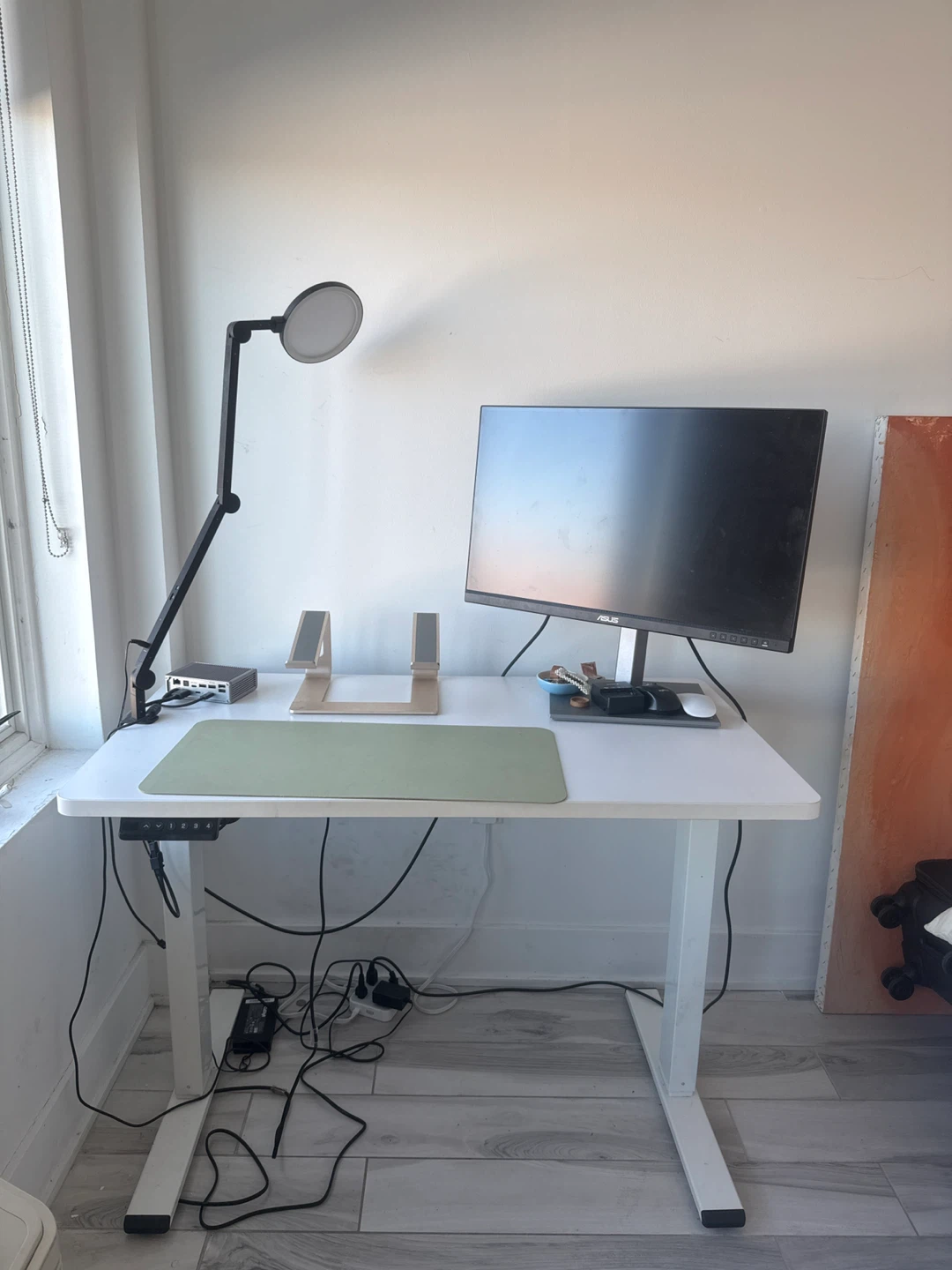 White Standing Desk