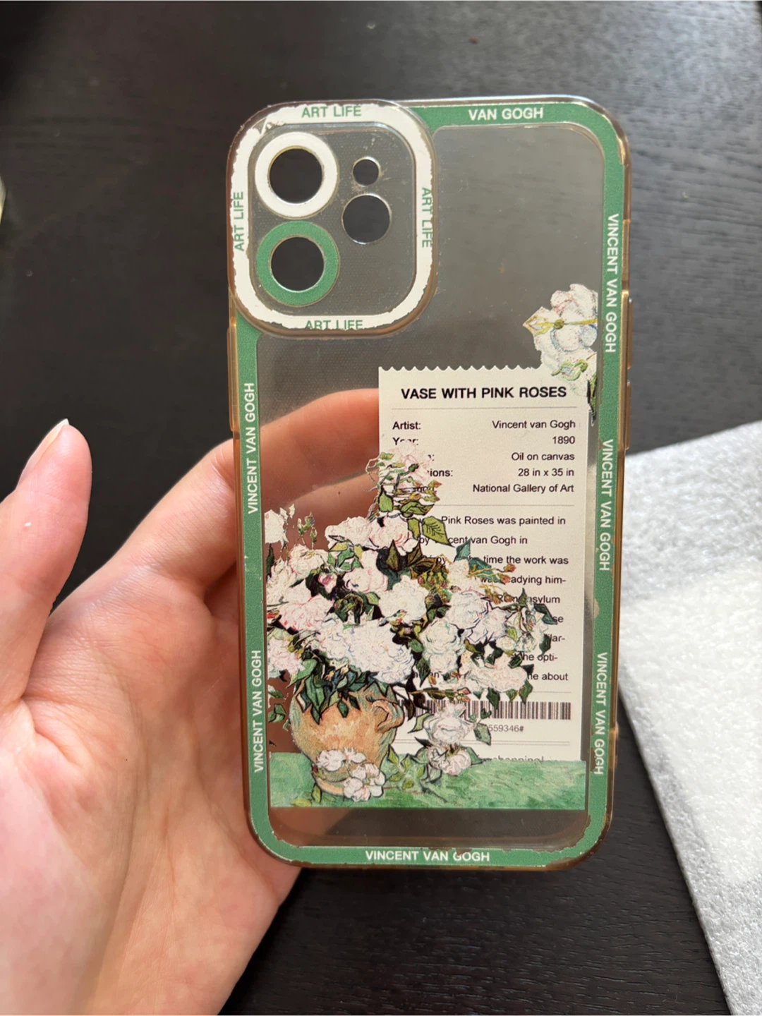 Van Gogh "Vase with Pink Roses" Phone Case - photo 2