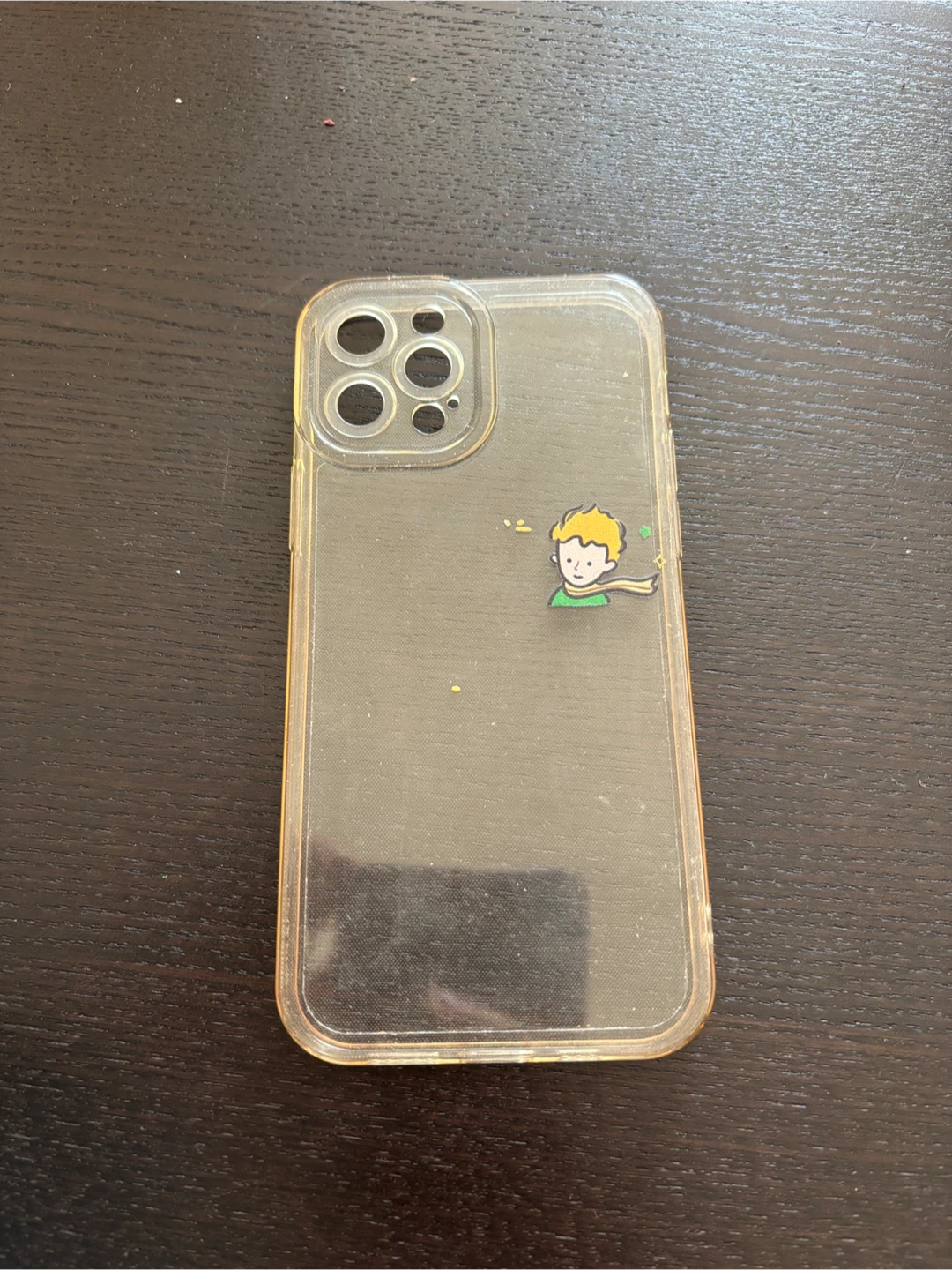 Clear phone case with The Little Prince graphic