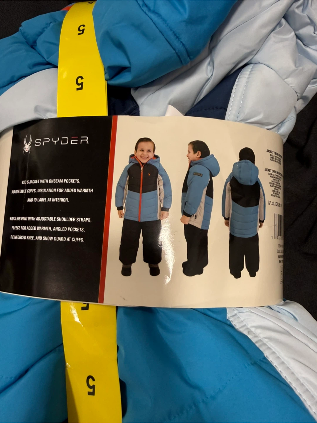 Spyder 2 PC Snowsuit - Jacket with Matching Bib Pant - Size 5 - photo 2