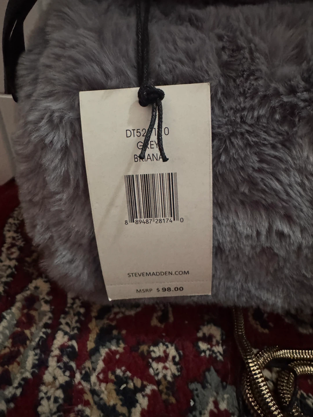 Steve Madden Briana Grey Faux Fur Shoulder Bag - photo 5