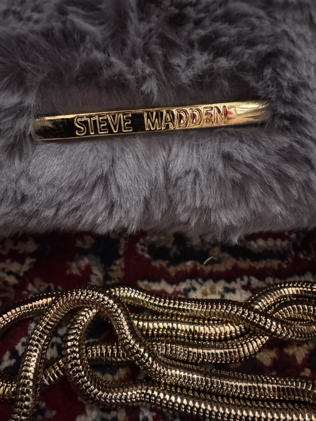 Steve Madden Briana Grey Faux Fur Shoulder Bag - photo 2