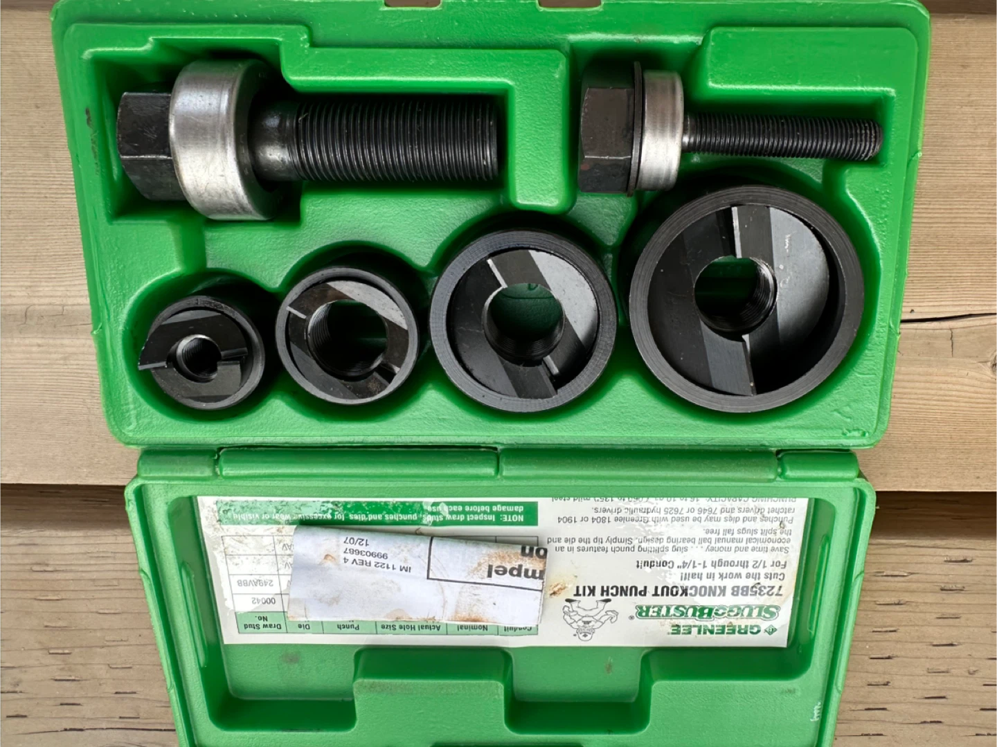 Greenlee 7235BB SlugBuster Knockout Punch Kit