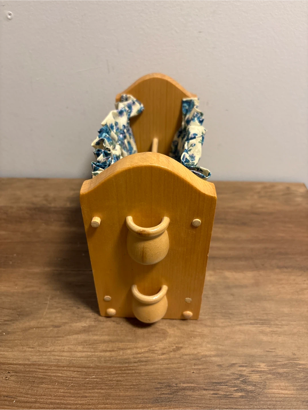 Fabric Lined Wooden Mail Sorter - photo 4