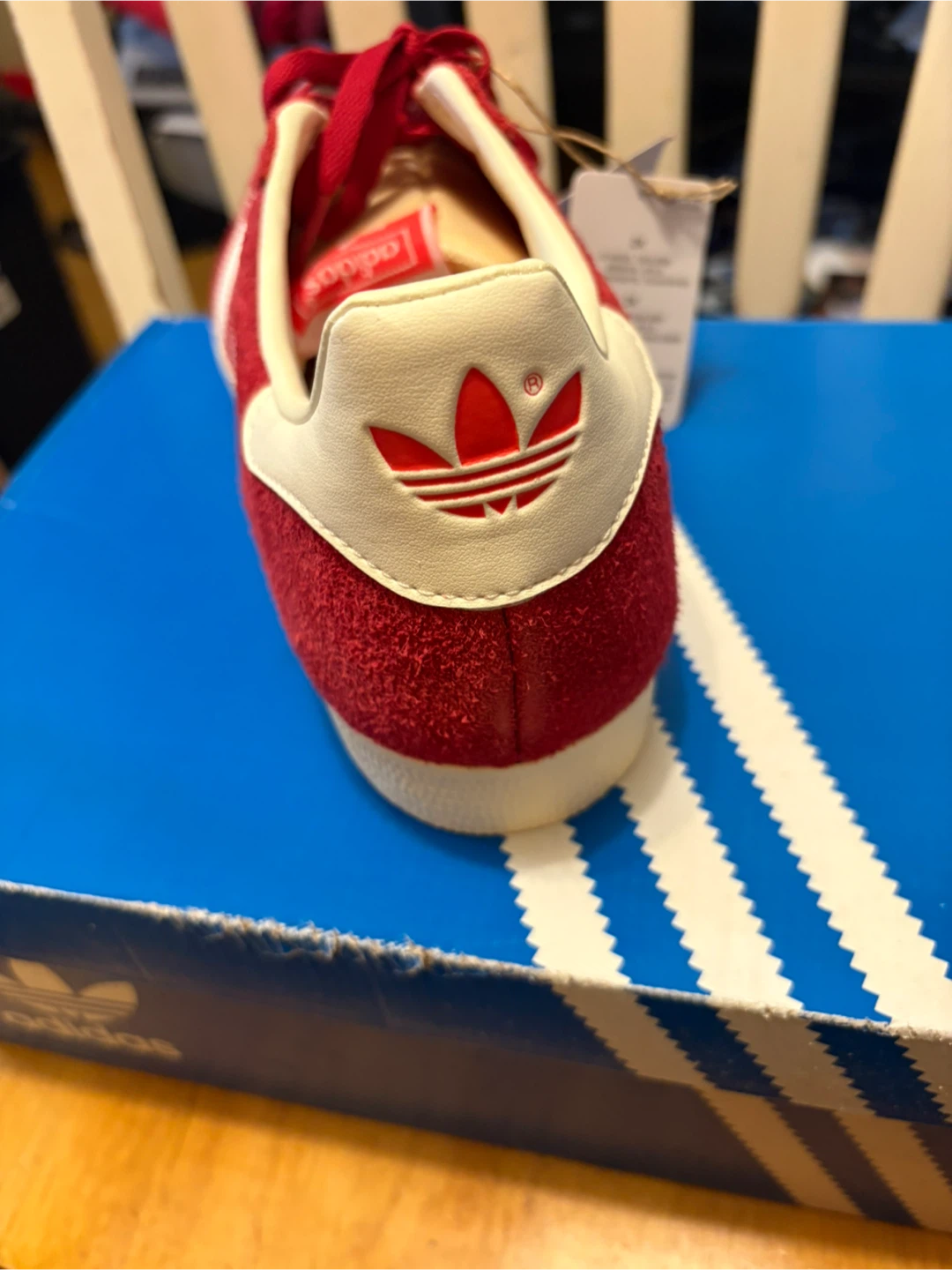 Adidas Gazelle Red Suede Sneakers - photo 5