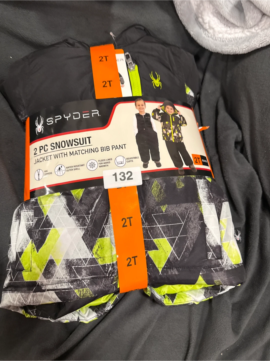 Spyder 2 PC Snowsuit Jacket with Matching Bib Pant - Size 2T