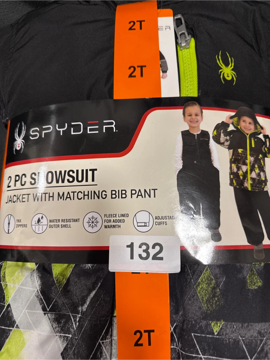 Spyder 2 PC Snowsuit Jacket with Matching Bib Pant - Size 2T - photo 2