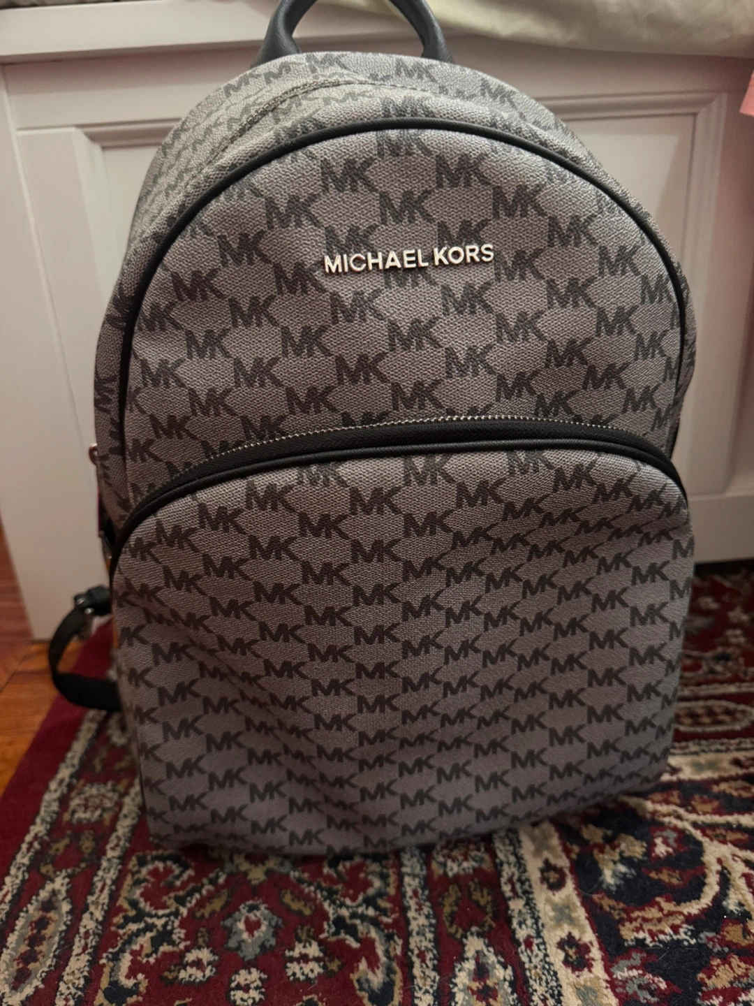 Michael Kors Logo Print Backpack