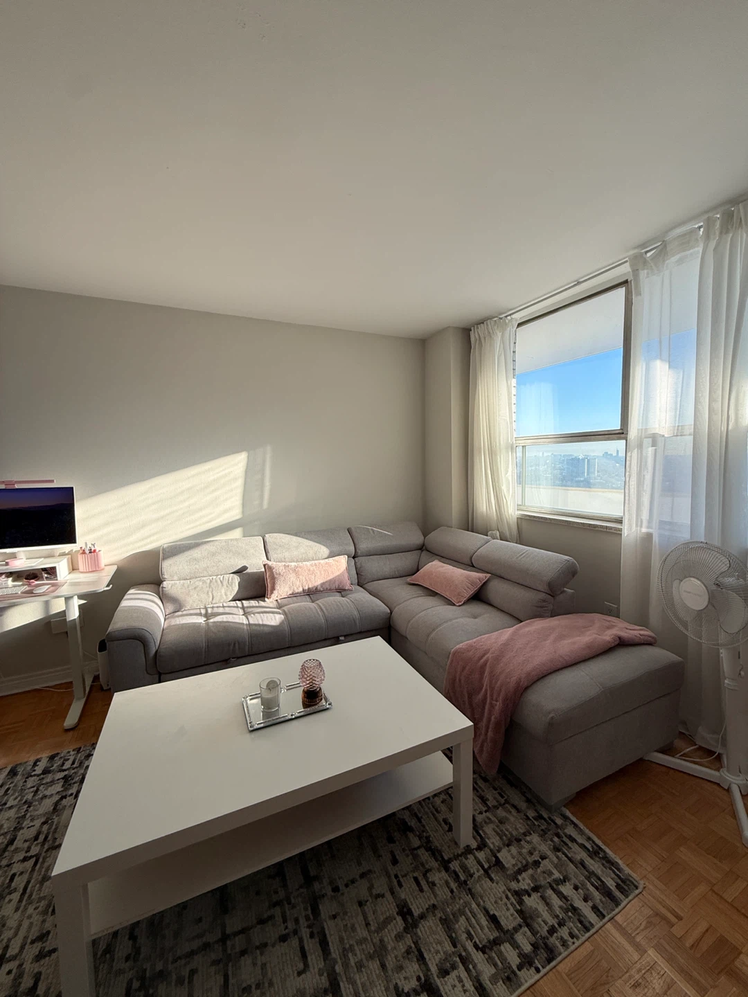 Grey Sectional Sofa with Storage and Pull-out Bed - photo 2