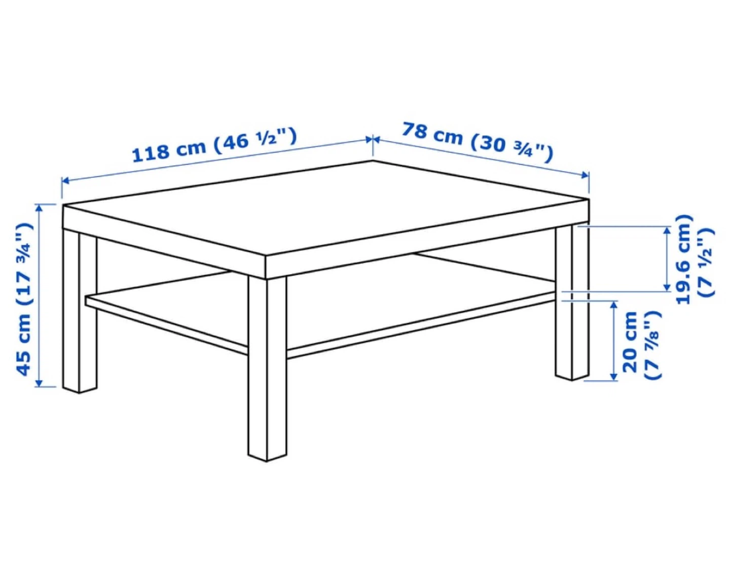 IKEA White Coffee Table - photo 3