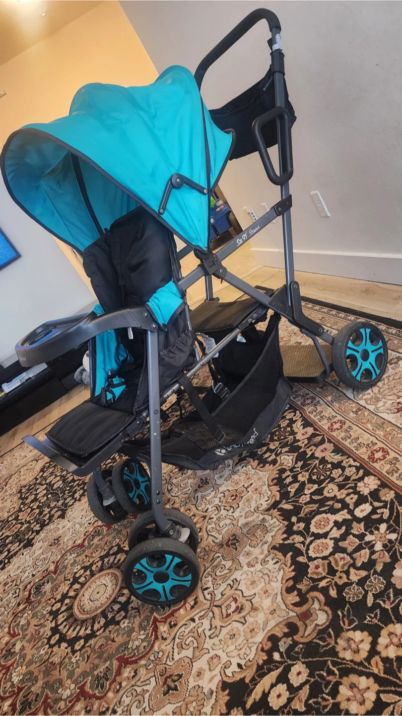 Baby Trend Sit N Stand Stroller - Teal and Black