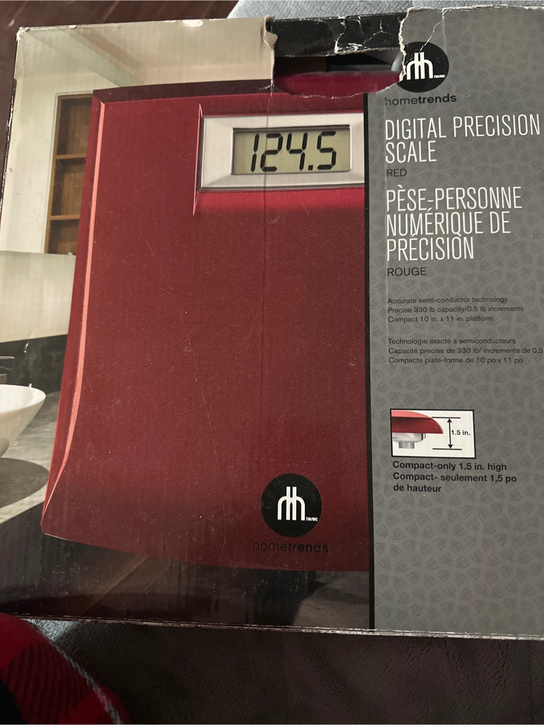 Hometrends Digital Precision Scale - Red