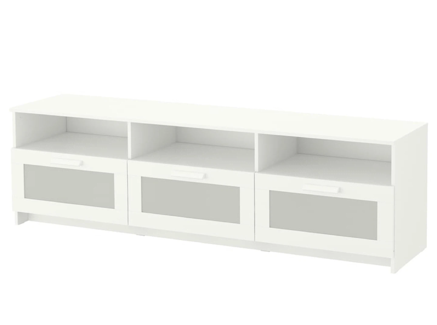 IKEA White TV Stand with Storage