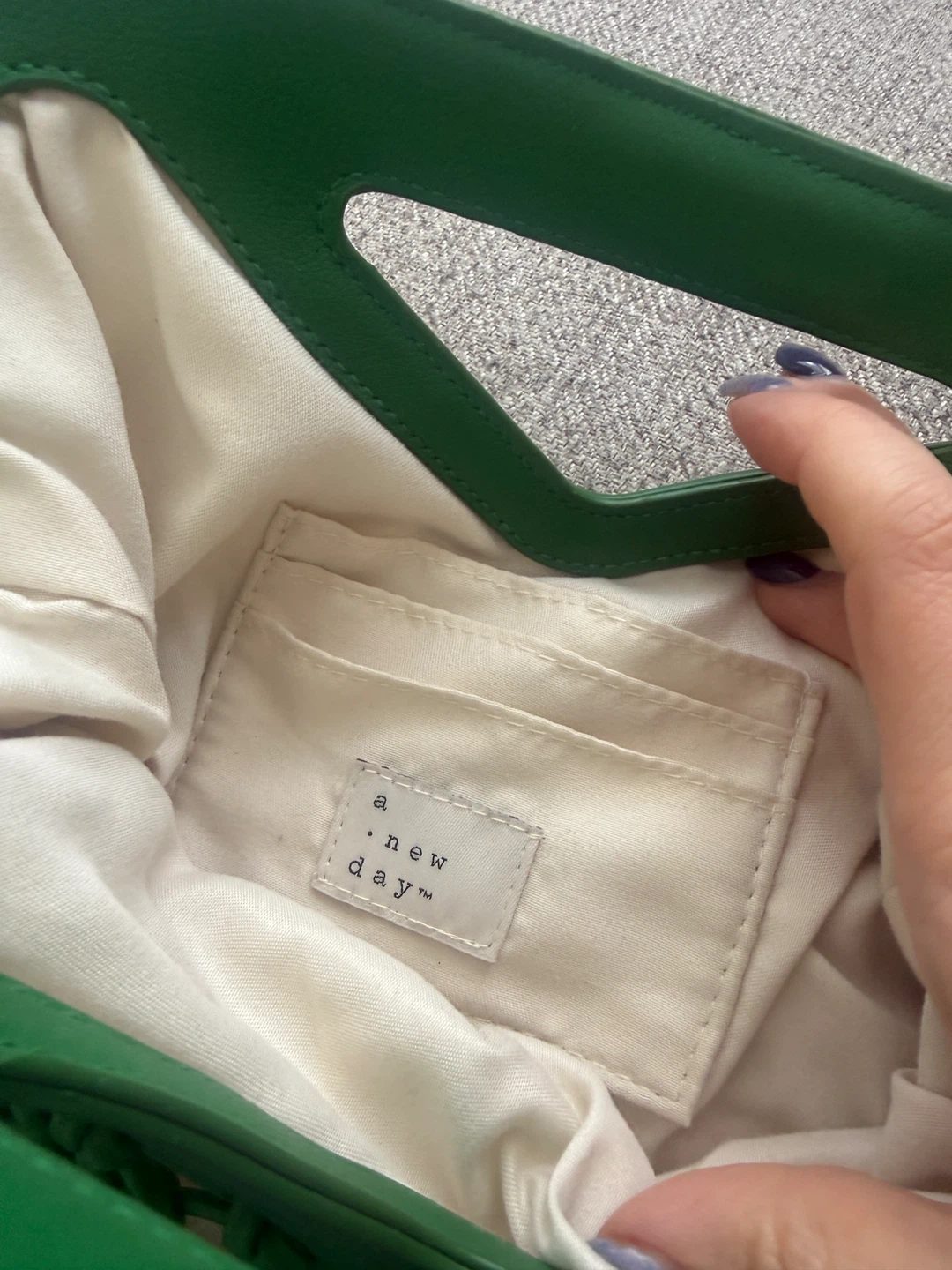 A New Day Green Woven clutch Bag - photo 2