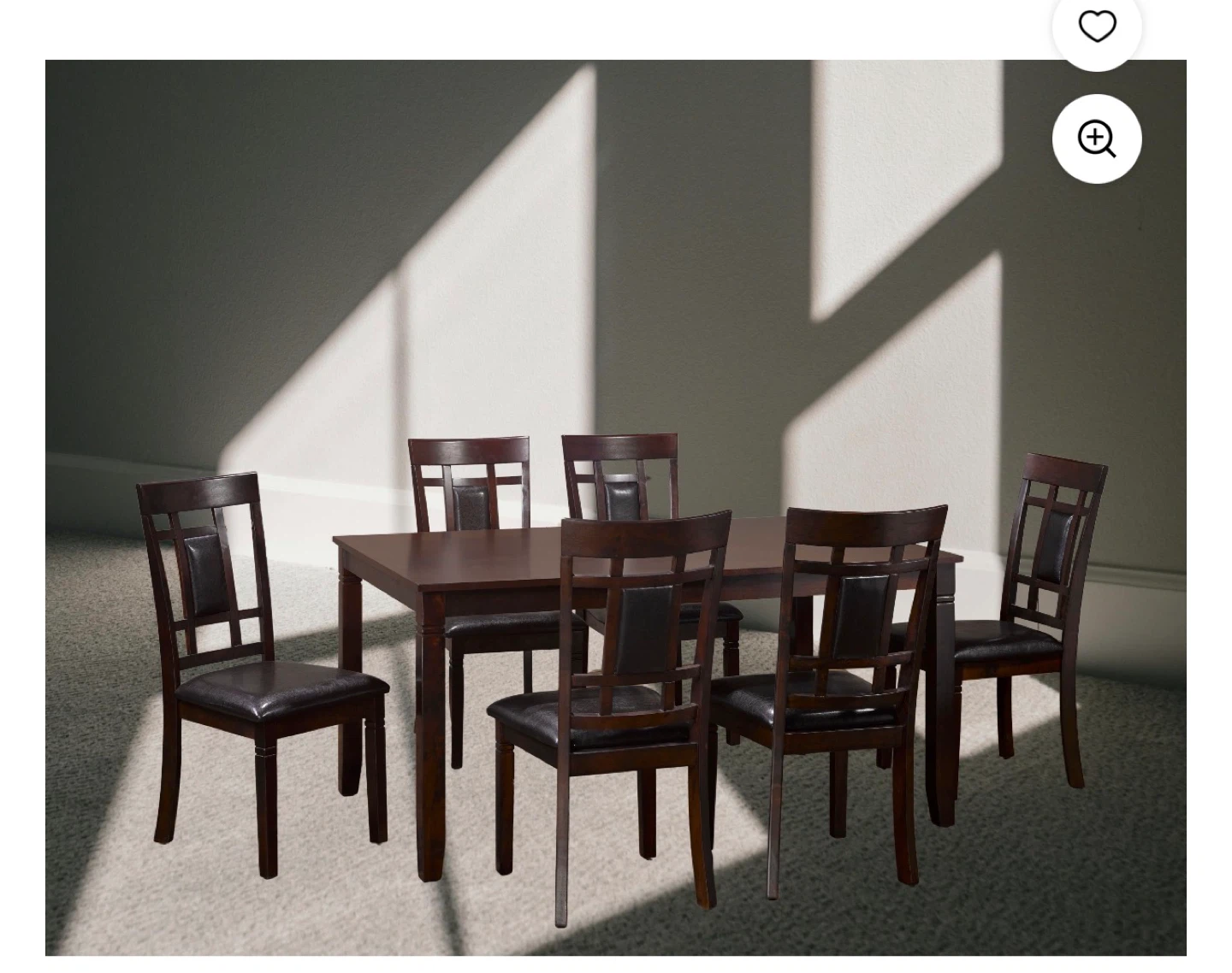 K-Living Viola 7 Piece Solid Wood Dining Set - photo 2