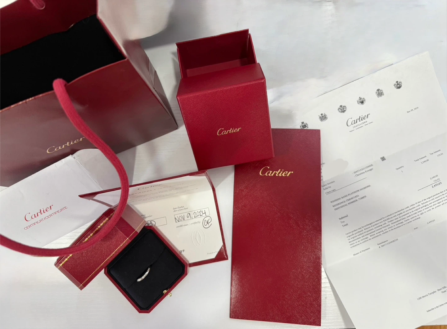 Cartier 1895 Wedding Band Platinum Size 53 - photo 5