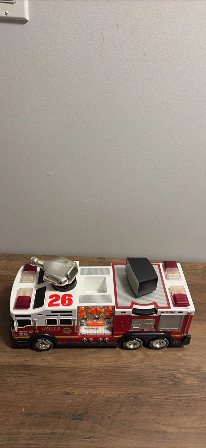 Toy Fire Truck - Red and White